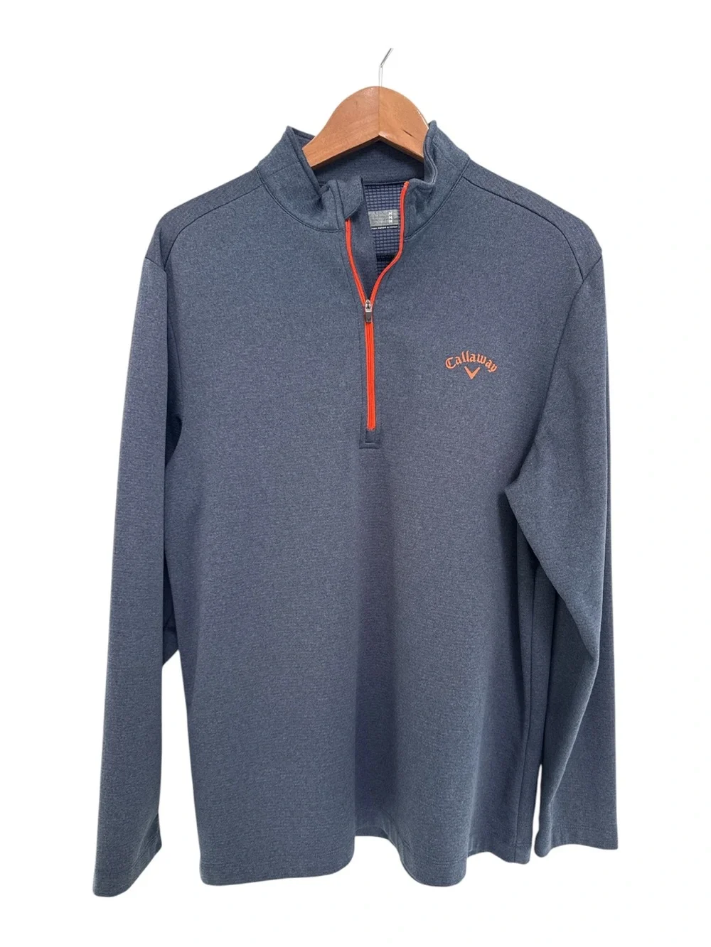 Callaway Men's Heather Navy Quarter-Zip Pullover
